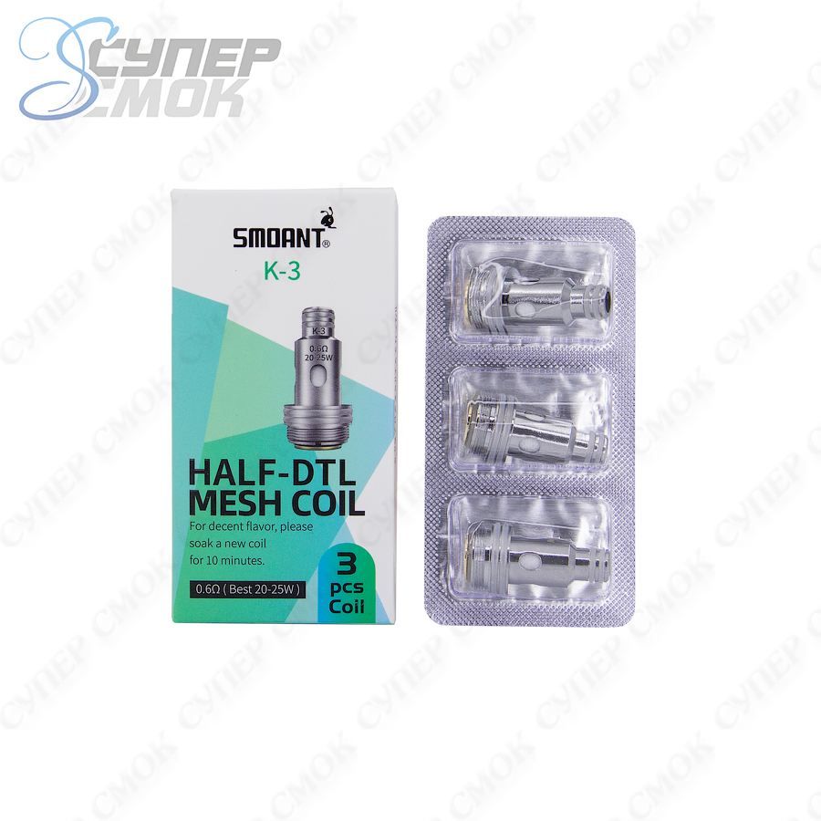 Сменный испаритель Smoant Half-DTL Mesh K-3 (Smoant Knight/Pasito II)