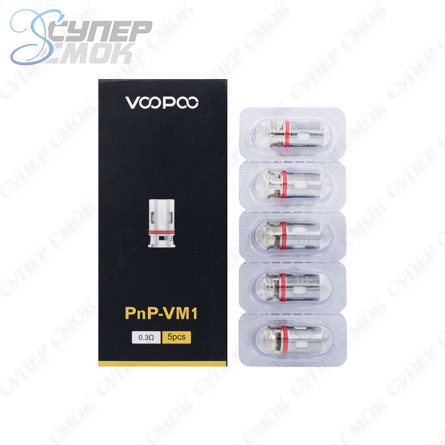 Сменный испаритель Voopoo PnP VM1 Mesh Coil (Doric/Vinci/PnP Pod Tank)