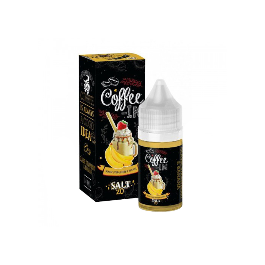 Жидкость Coffee-In Salt "Glace Strawberry&Banana" 30 мл