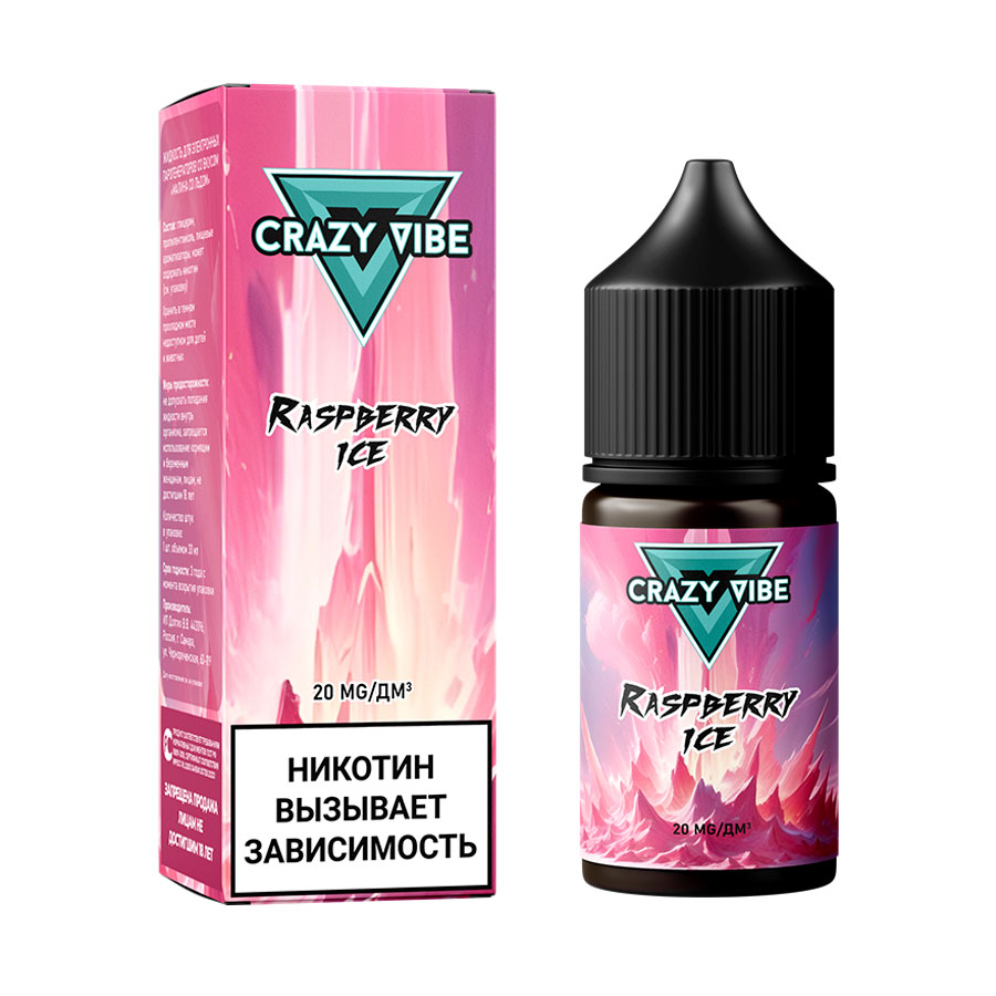 Жидкость Crazy Vibe "Raspberry Ice" 30 мл
